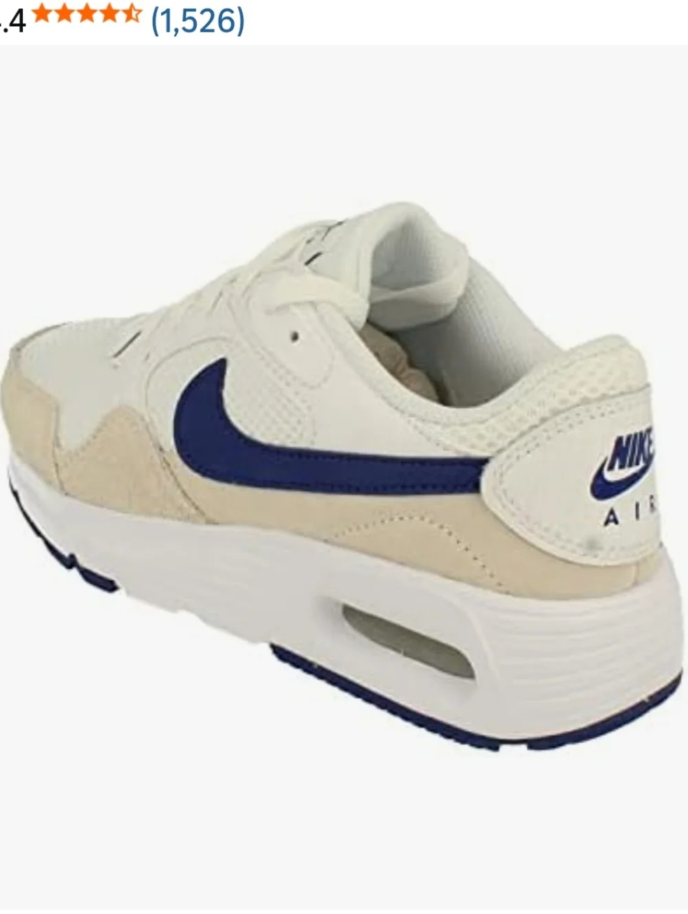 Nike Women’s Cream / Navy Air Max Sneaker